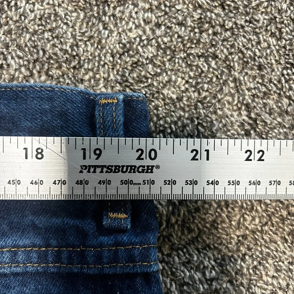 Wrangler Carpenter Jeans Mens 40x30 Blue Excellent Dark Wash Relaxed Fit